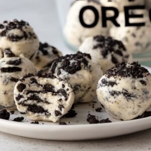 Oreo Protein Balls recipe card