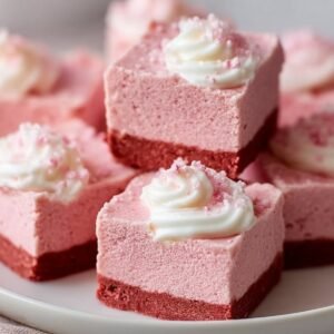 Pink Velvet Cheesecake Bites recipe card
