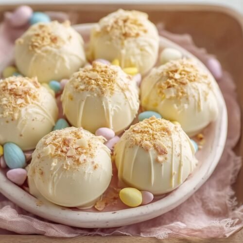 Banana Pudding Easter Truffles recipe card