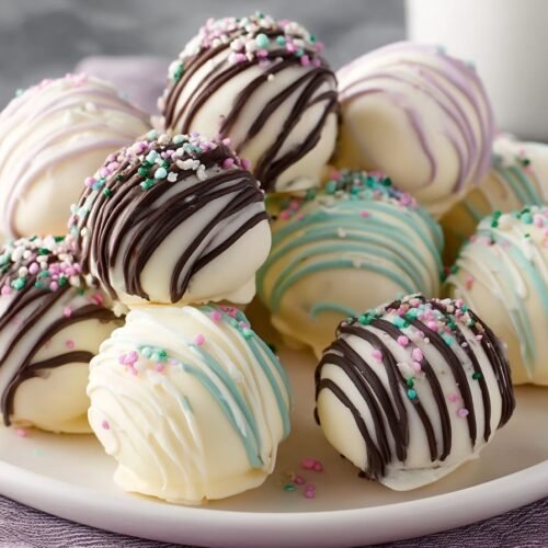 Easter Egg Oreo Cookie Balls recipe card