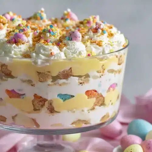 Easter Trifle Dessert recipe card