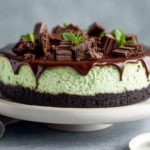 Mint Chocolate Cheesecake recipe card