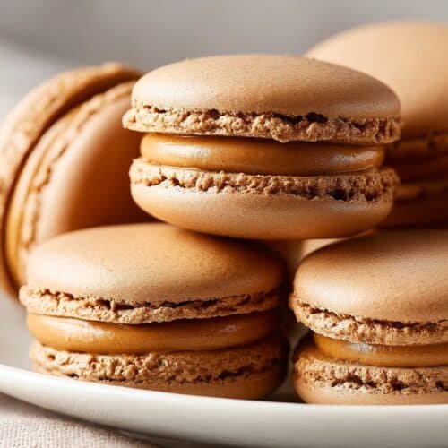 Biscoff Cookie Butter Macarons recipe card