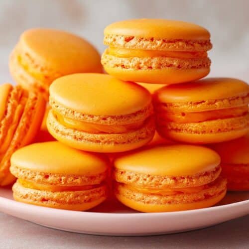 Mandarin Orange Macarons recipe card
