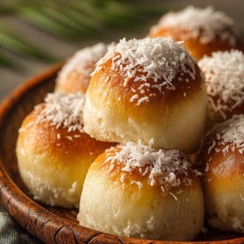Coconut Cream Buns recipe card