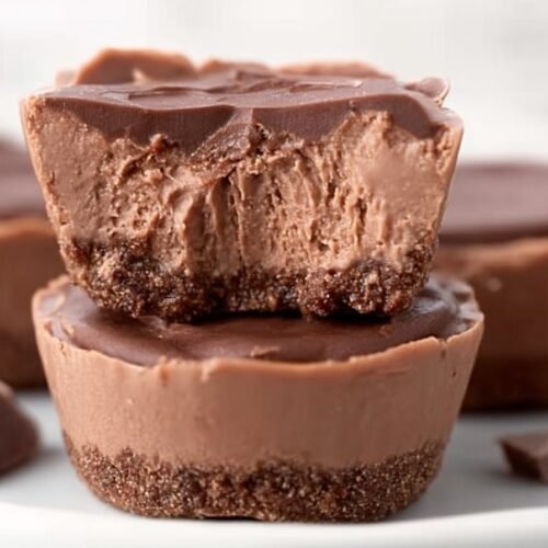Nutella Cheesecake Chocolate Cups recipe card