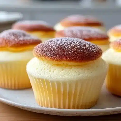Japanese Cotton Cheesecake Cupcakes recipe card