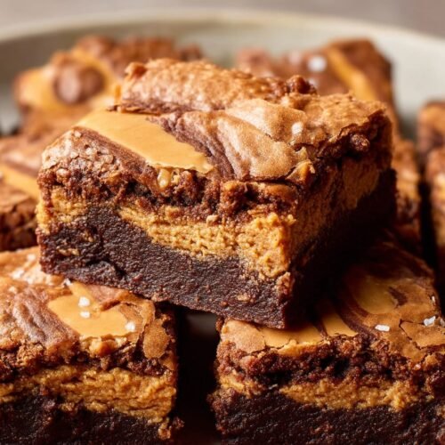 Biscoff Cookie Butter Brownies recipe card