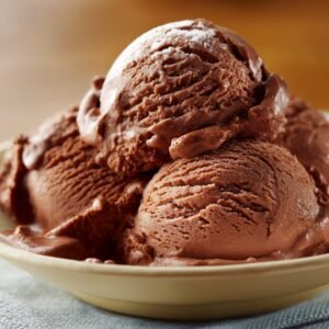 Creamy Chocolate Cottage Cheese Ice Cream recipe card