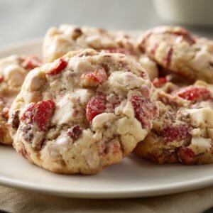 Strawberry Cheesecake Cookies recipe card