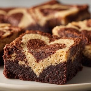 Valentine Brookies recipe card