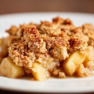 High Protein Apple Crisp recipe card