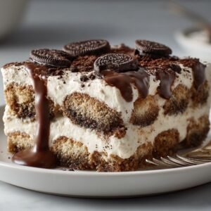 Healthy Oreo Tiramisu recipe card