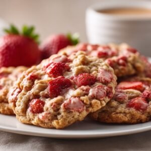 Strawberry Crunch Cookies recipe card