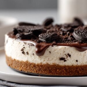 Protein Oreo Cheesecake recipe card