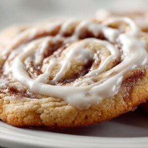 Cinnamon Roll Sugar Cookies recipe card