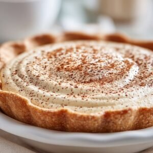 Eggnog Pie recipe card