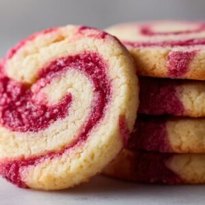 Raspberry Sugar Cookies recipe card