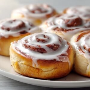 Cookie Monster Cinnamon Rolls recipe card