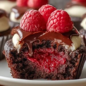 Chocolate Raspberry Cupcakes recipe card