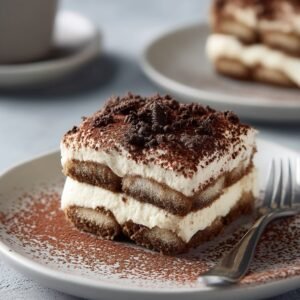 Healthy Oreo Tiramisu recipe card