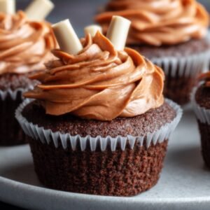 Bonfire Chocolate Nutella Cupcakes recipe card