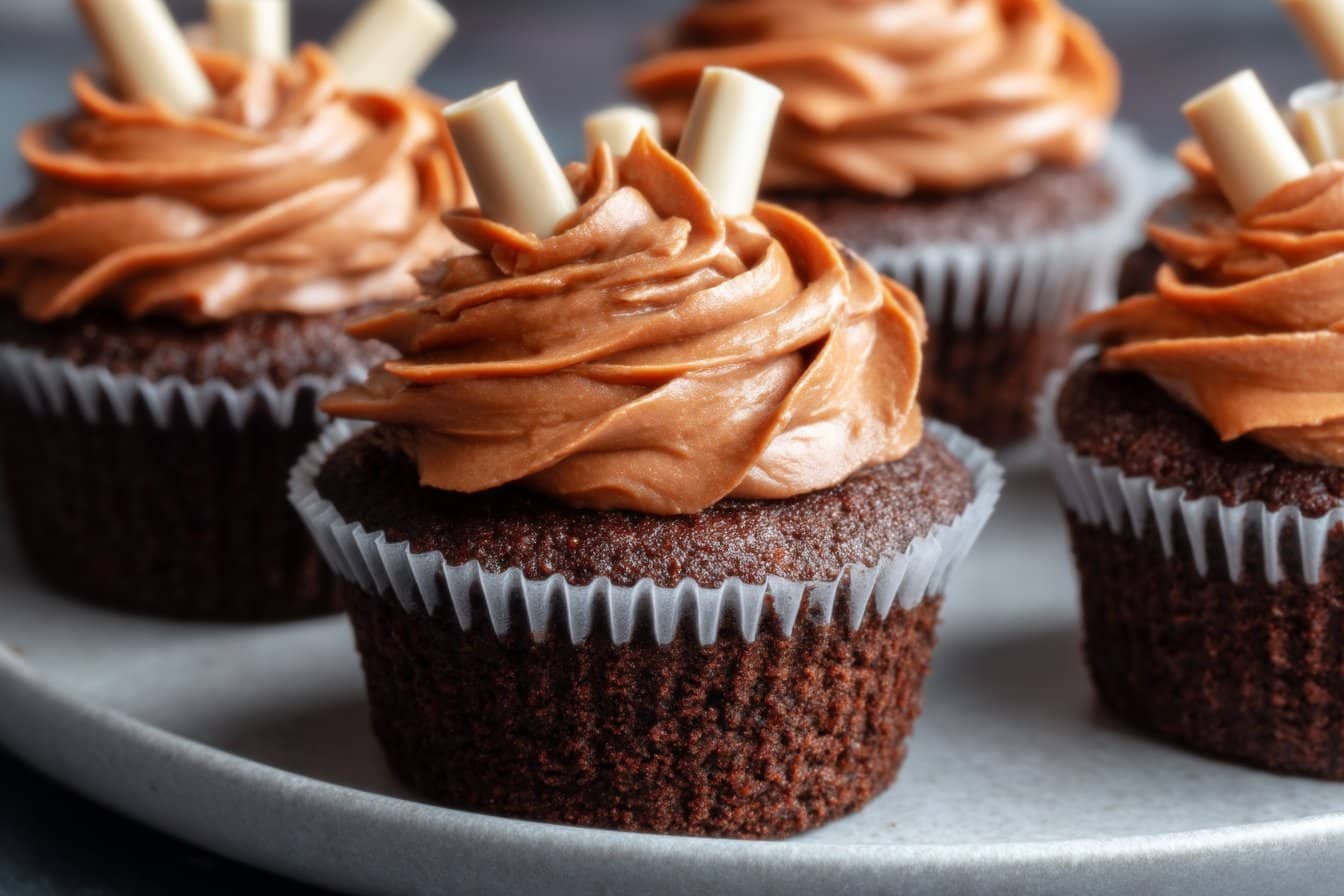 Bonfire Chocolate Nutella Cupcakes recipe card