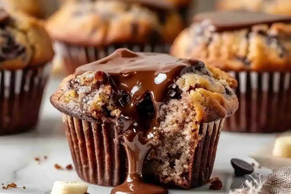 Nutella Banana Muffins An Amazing Ultimate featured