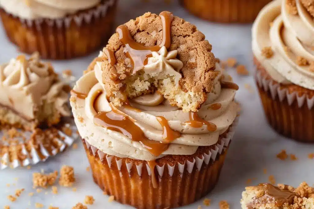 Biscoff Cupcakes featured
