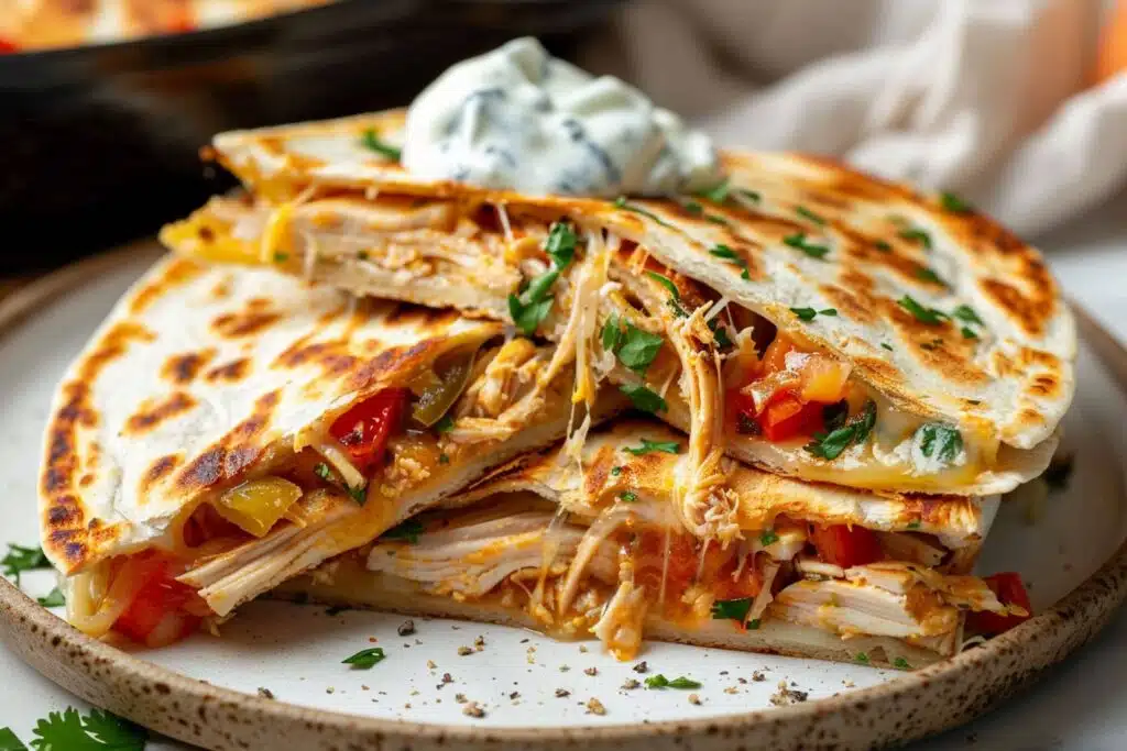 Keto Chicken Quesadilla featured