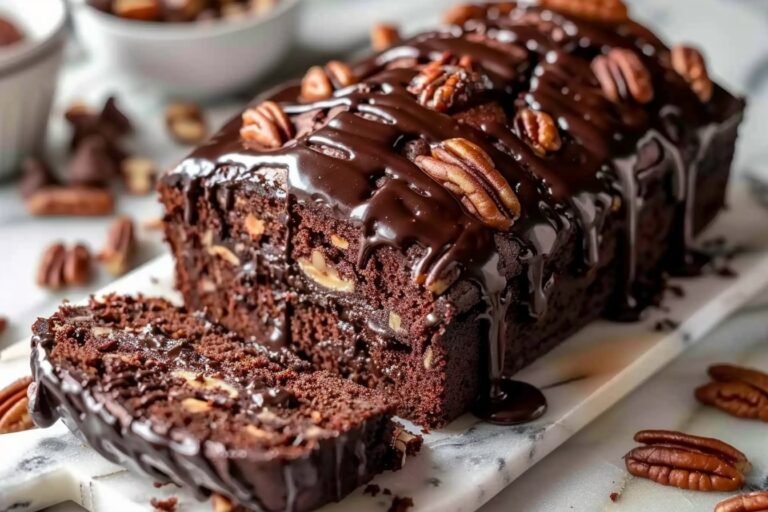 Luscious Chocolate Pecan Loaf featured