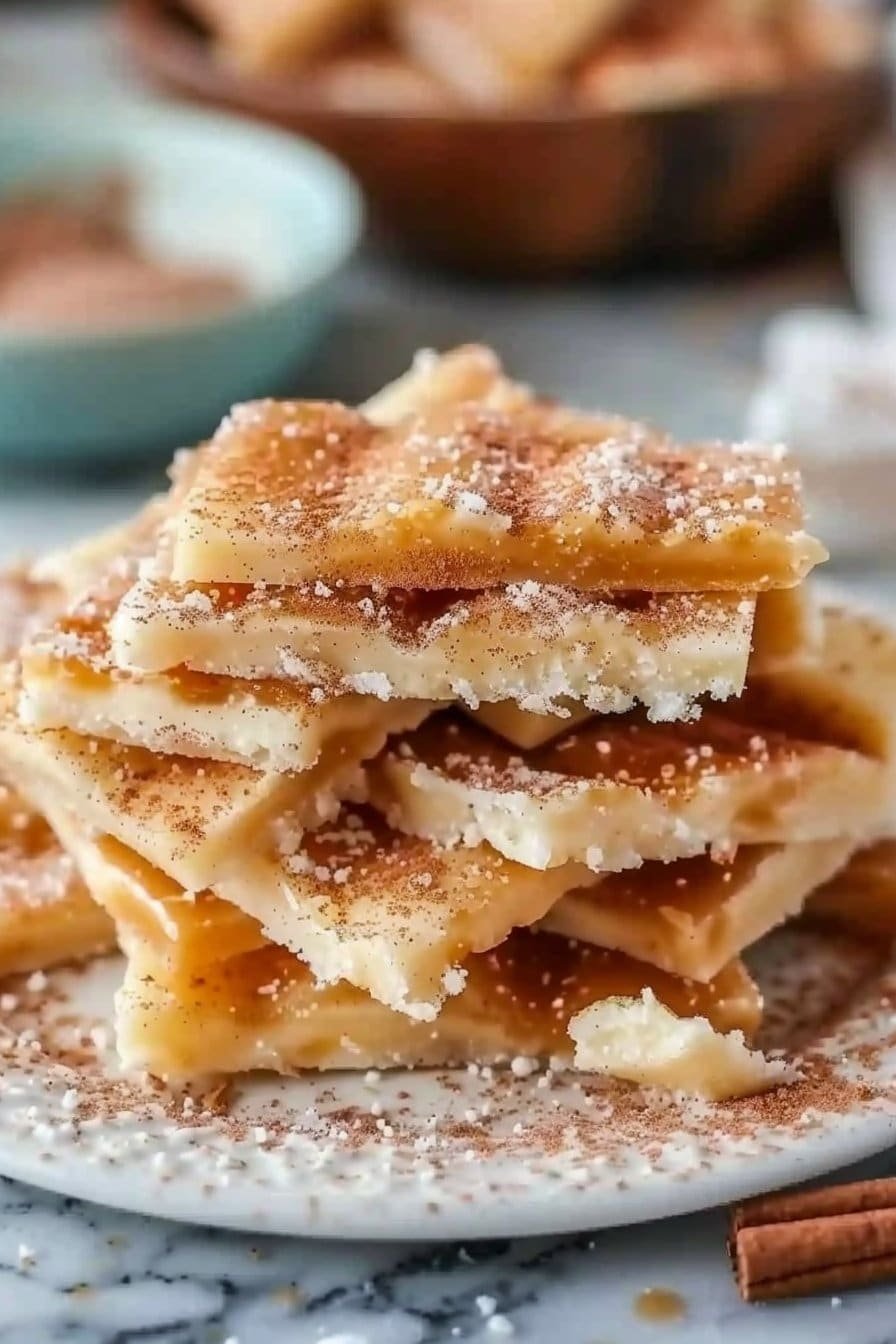 Disney Inspired Churro Toffee serving