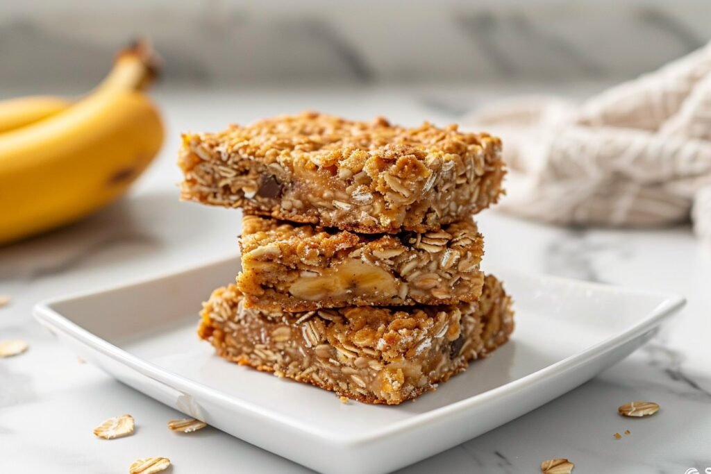 Cozy Morning Banana Oatmeal Bars featured
