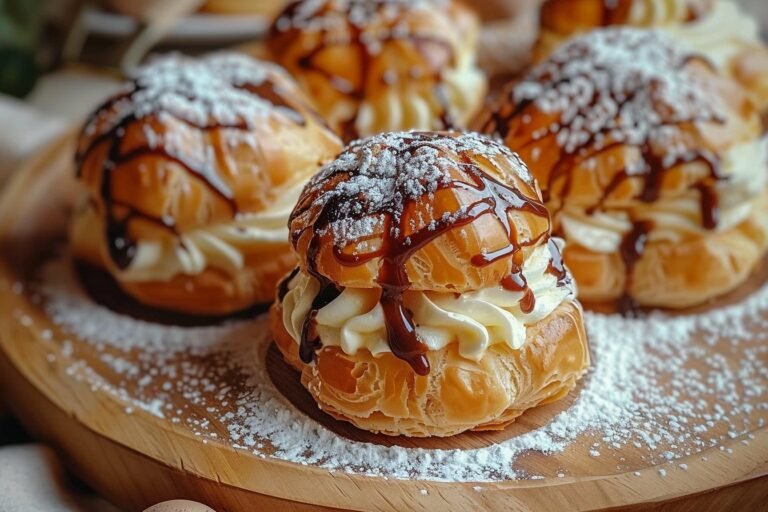 Mastering Italian Cream Puffs with Custard Filling featured