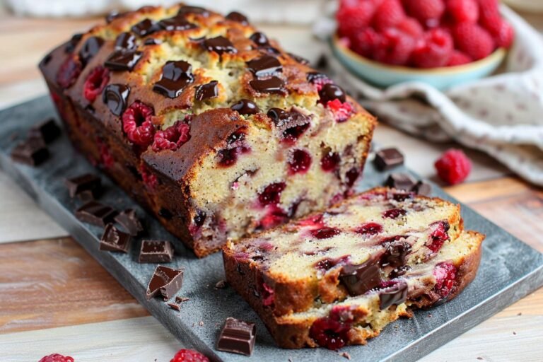 Raspberry Dark Chocolate Banana Bread featured image