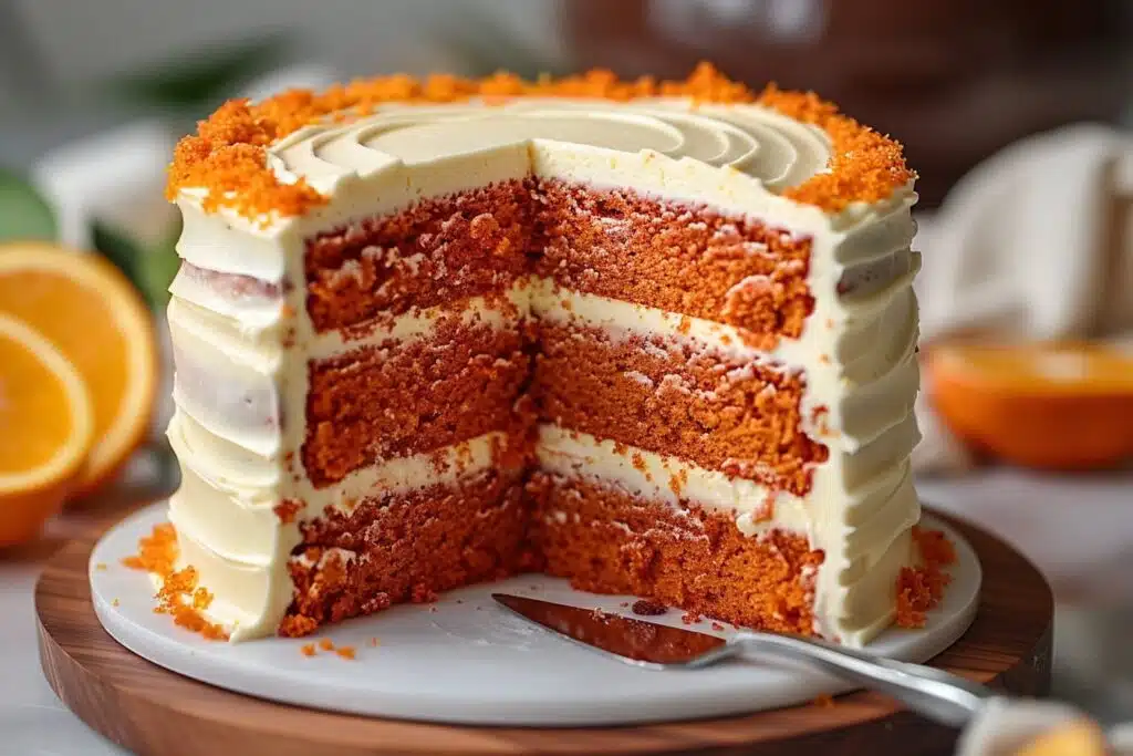 Orange Velvet Cake with Orange Cream Cheese Frosting featured image