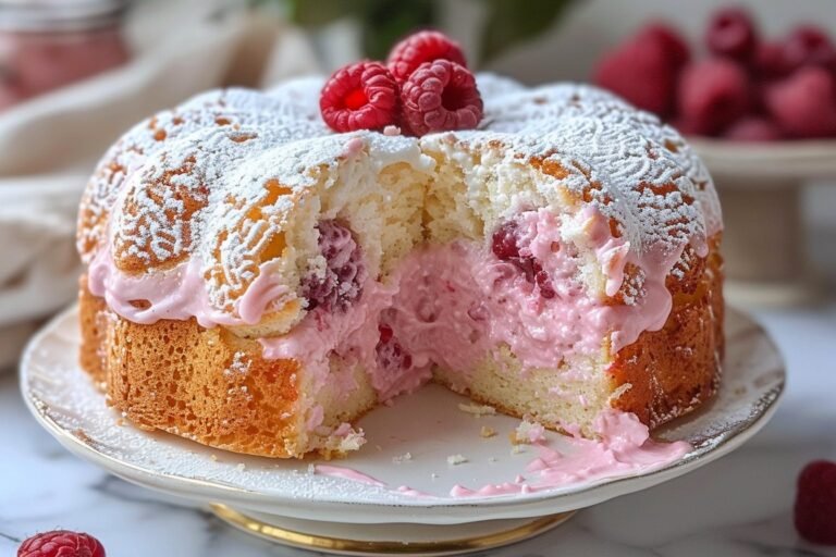 Raspberry Angel Food Cake: A Light and Fruity Dessert Delight - Things Cook featured image