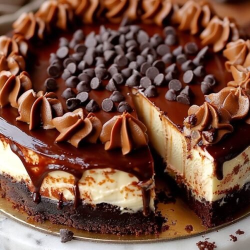 Decadent Brownie Bottom Chocolate Chip Cheesecake Bliss featured image
