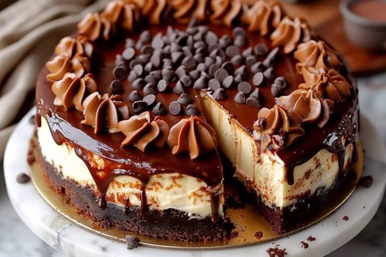 Decadent Brownie Bottom Chocolate Chip Cheesecake Bliss featured image