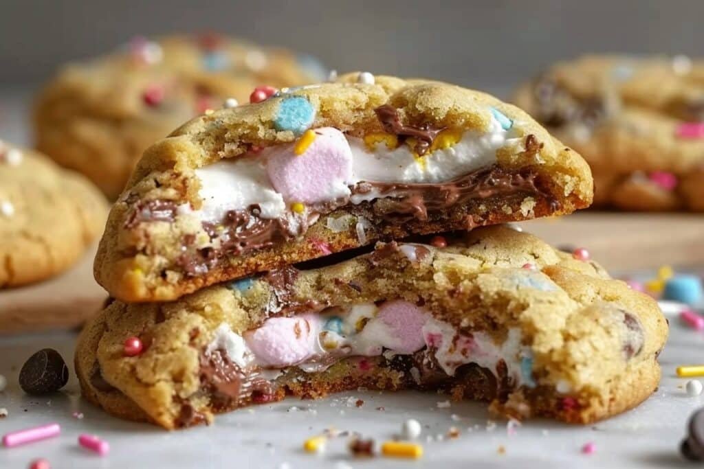 Chocolate Chip Peep Stuffed Easter Cookies featured image