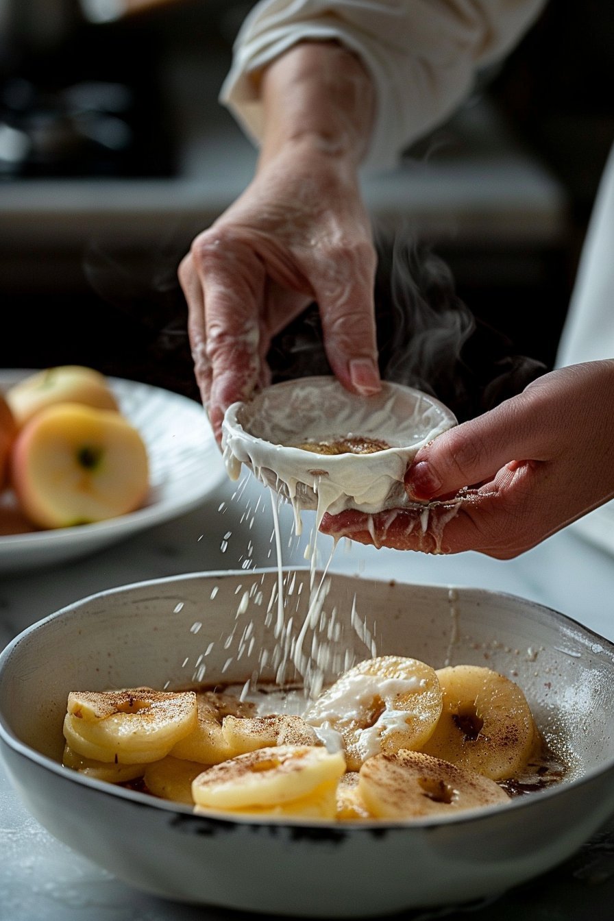 Fried Cinnamon Apple Rings: Crispy, Sweet Apple Bliss! instructions process