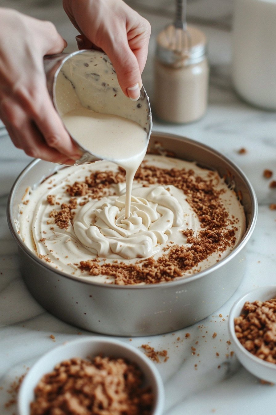Easy and Delicious Coffee Cake Cheesecake You'll Crave Forever instructions process