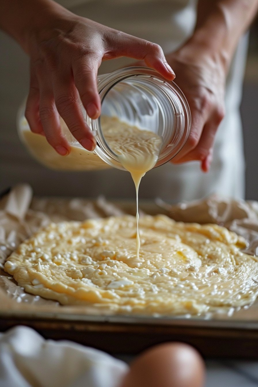 Easy 2-Ingredient Cottage Cheese Bread (High-Protein & Low-Carb) instructions process
