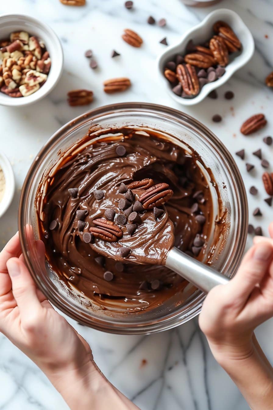 Luscious Chocolate Pecan Loaf instructions process
