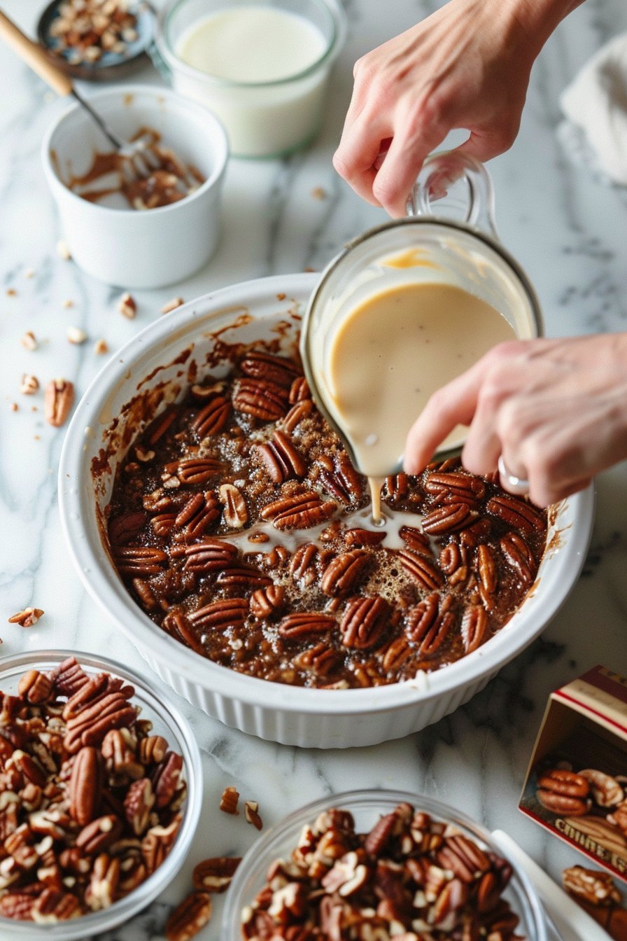 Indulgent Pecan Pie Dump Cake That Will Wow Your Guests instructions process