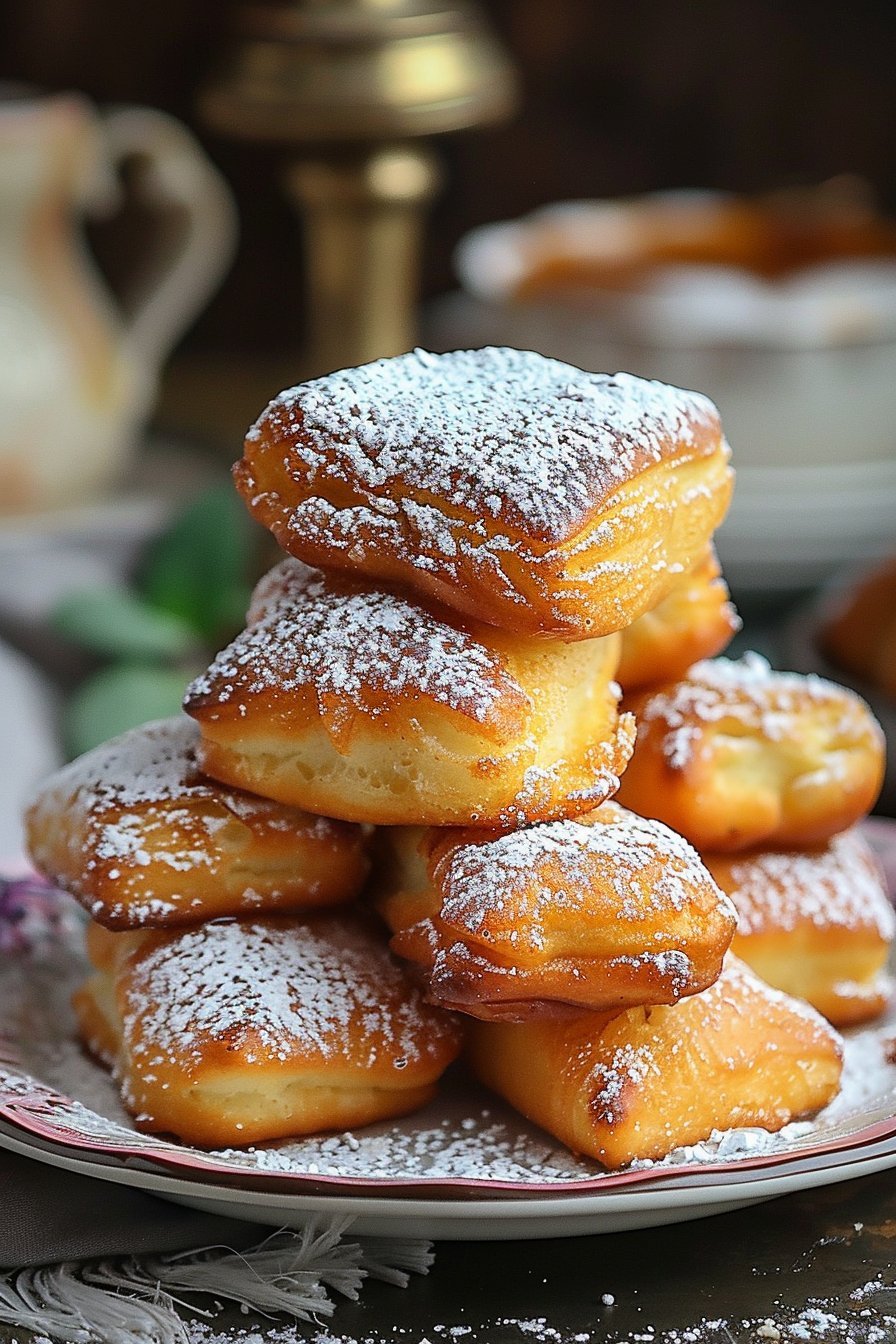Vanilla French Beignets serving