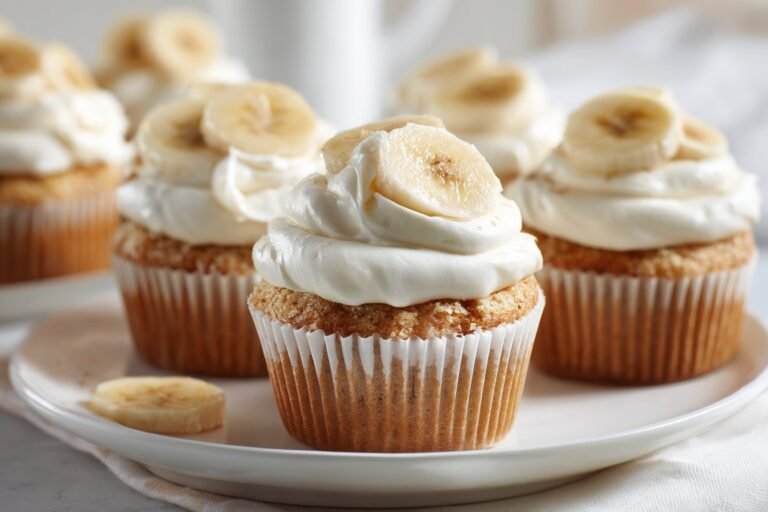 Banana Cream Cupcakes featured