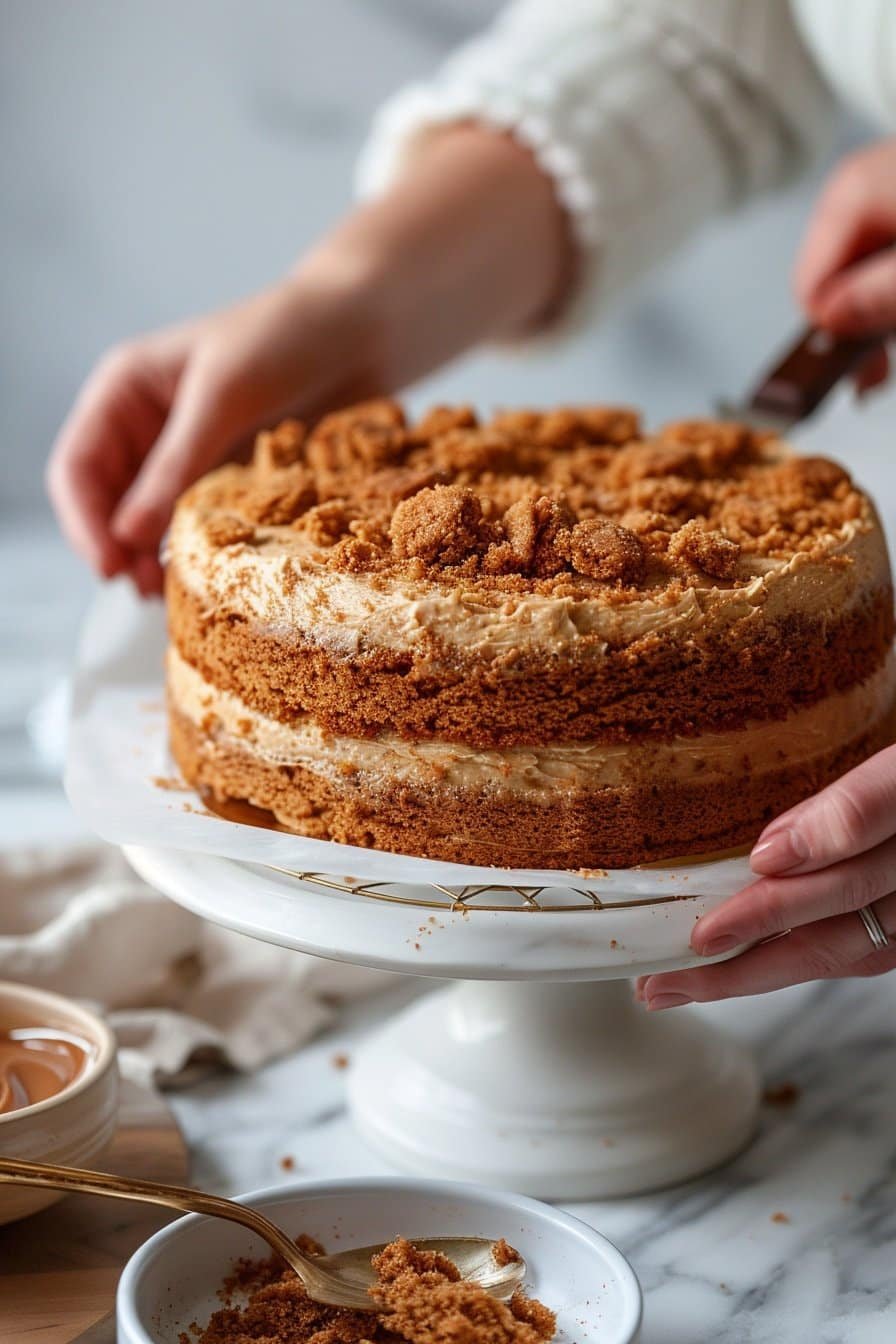 Biscoff Cake process image