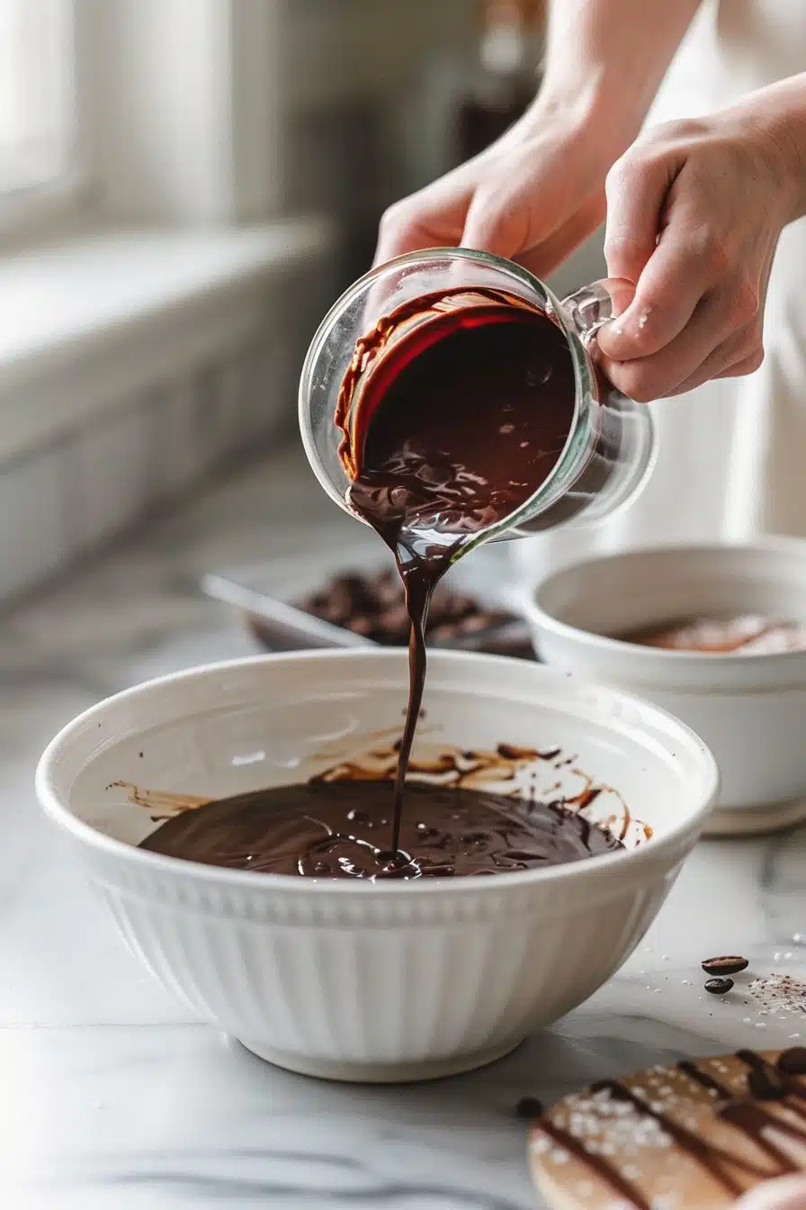 Coffee Chocolate Cake process image