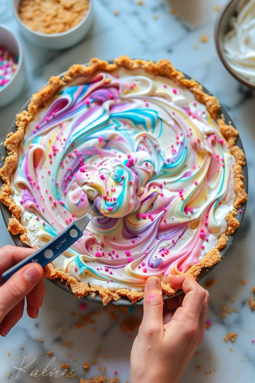 Easter Swirl Pie process image